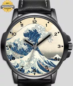 Bellissimo Orologio da polso Great Wave Off Kanagawa Art Hokusai Unico Unisex UK VELOCE - Foto 1 di 1