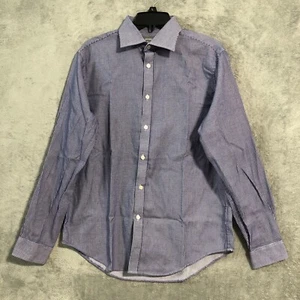 Michael Kors Dress Shirt Slim Fit Mens Large 16 34/35 Purple Long Sleeve - Picture 1 of 13