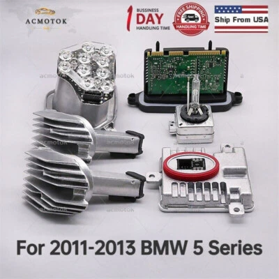 Right Xenon Ballast Bulb LED Module Diode Kit For 2011-13 BMW 5 Series 528i - Image 1 of 4