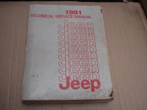 1981 Jeep Technical Service Manual - Picture 1 of 6