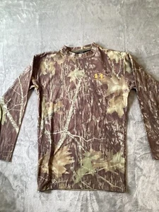 Under Armour Shirt Men’s Small Camouflage Mossy Oak Outdoors Hunting - Picture 1 of 14