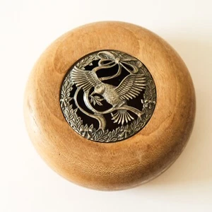 Maceta de madera Pourri Bowl - Tapa de pájaro de peltre perforado - Decorativo - Imagen 1 de 8