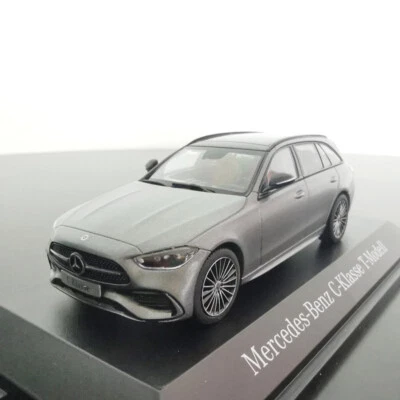 Herpa 1/43 FOR Mercedes For Benz MB C-Klasse T-Modell 2022 Grey station wagon - Image 1 of 4