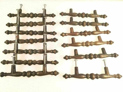 Drawer Cabinet Dresser Pulls Vintage Set Salvage Antique Door Lot Cover