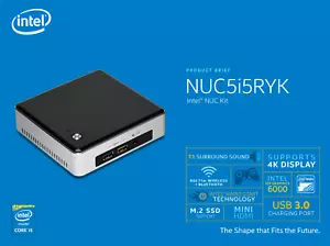Intel NUC Core i5 2.70GHz 512GB PCIe SSD 8GB RAM NUC5i5RYK Mini Desktop Win10 PC - Picture 1 of 6