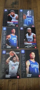 2023-24 LOS ANGELES CLIPPERS 6 CARD TEAM ISSUE SET KAWAI LEONARD PAUL GEORGE  - Picture 1 of 1