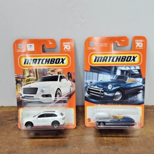 Lot of 2 Luxury Matchbox Diecast Cars, Bentley Benteyaga & Kurtis Sports Car - Picture 1 of 2