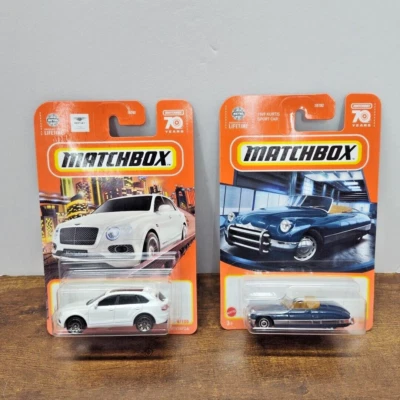 Lot of 2 Luxury Matchbox Diecast Cars, Bentley Benteyaga & Kurtis Sports Car - Image 1 of 2
