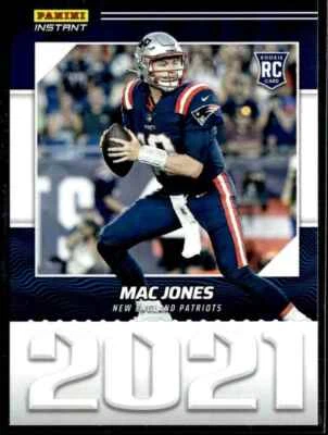 2021 Panini Instant Year One Mac Jones RC PR=1269 Patriots Jaguars #YO9 - Image 1 of 2