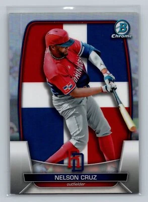 2023 Bowman Chrome #WBC-29 Nelson Cruz WBC /499 Dominican Republic - Image 1 of 2