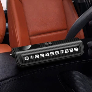 Car Temporary Parking Card Cell Phone Number Plate Parking Sticker Accessories - Imagen 1 de 13