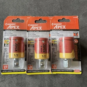 Crescent 1/2" eShok-Guard Socket Insolator Bit 1000V Protection CAEAD332 x3 - Picture 1 of 2