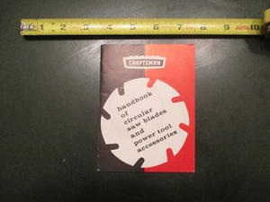 Craftsman Sears Roebuck Tools 1965 Brochure Saw Blades Power tool accessories - Picture 1 of 8
