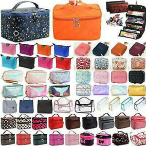 Large Portable Makeup Storage Bag Zip Travel Vanity Case Cosmetic Beauty Bag a
