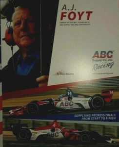 A.J. FOYT INDY 500 NTT DATA ABC SUPPLY RACING HANDOUT PHOTO - Picture 1 of 2