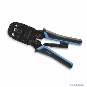 Högert Kabelschuhzange 200 mm Crimpzange RJ9 RJ11 RJ12 RJ45 Quetschzange Zange - Bild 1 von 1