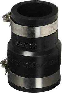 WORLDWIDE SOURCING FC56-15125 Flexible Pipe Coupling, 1-1/2 X 1-1/4 - Picture 1 of 3