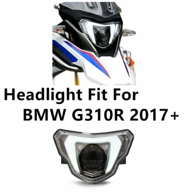 Conjunto de faros LED completos aprobado por E-mark KT para BMW G310R 2017+ LRL blanco Foto 1 de 4