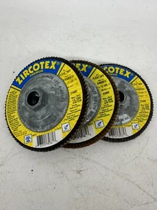 FlexOvit ZIRCOTEX 4-1/2" X 5/8" - 11 40 Grana Tipo 29 Flap Disc CONFEZIONE DA 3 - Foto 1 di 4