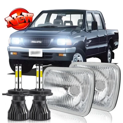 Par de faros LED Hi Lo Beam H6054 Fit Ford F150 1981 1982 1983 1984 7x6 5x7 Foto 1 de 4