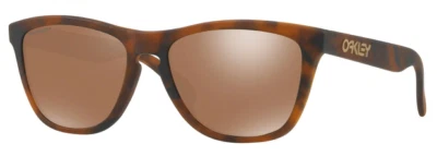 NEW Oakley Frogskins Matte Brown Tortoise l Prizm Tungsten Lens OO9013-C5 - Image 1 of 4