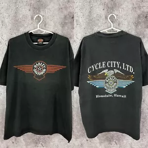 Harley Davidson 1995HD Eagle Hawaii Cycle City Honolulu Hawaii Größe XL - Bild 1 von 13