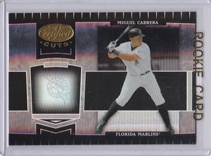 Miguel Cabrera ROOKIE CARD Leaf Certified Cuts RC Marlin Detroit Tigers BASEBALL - Bild 1 von 2