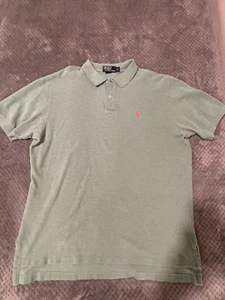 Ralph Lauren Polo Cotton Shirt Green & Orange XL Xtra Large - Picture 1 of 7