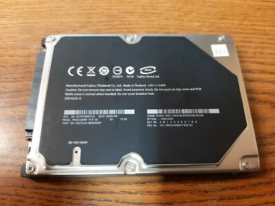 MHZ2160BH FFS G1 Fujitsu 160GB 5400RPM 3Gb/s 8MB 2.5" SATA Hard Drive - Image 1 of 2