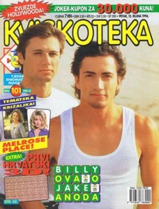 KVISKOTEKA #101 1996 CROATIAN CROSSWORDS MAGAZINE cover ANDREW SHUE & GRANT SHOW - Picture 1 of 3