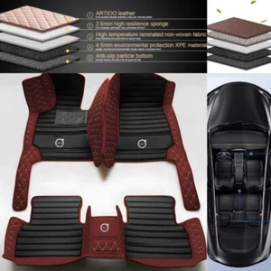 For Volvo XC40 XC60 XC70 XC90 Car Floor Mats Waterproof Custom Luxury Carpet Mat - Foto 1 di 28