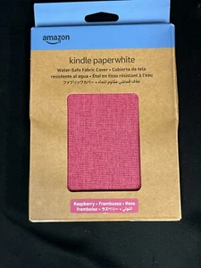 Amazon Kindle Paperwhite 12th Gen Raspberry Water Safe Fabric Cover - Picture 1 of 12