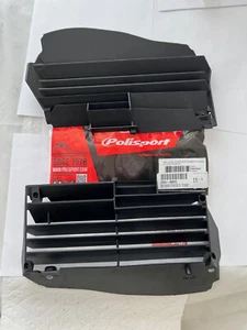 Radiador Polisport persianas negras para 2019 - 2023 Yamaha YZ250F YZ450FX - Imagen 1 de 3