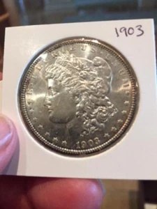 1903 $1 Morgan Silver Dollar - Picture 1 of 4