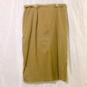 Vintage Spiegal For You Taupe Lined Maxi Skirt Size 22W Modest - Picture 1 of 4