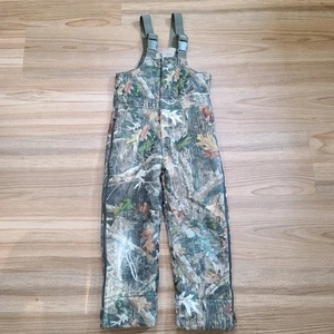 RedHead Silent-Hide Youth Small Camo Insulated Hunting Bib Overalls Side Zip Leg - Picture 1 of 14