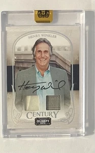 2008 Donruss Celebrity Cuts Henry Winkler Autographed Worn Material Card 01/10 - Picture 1 of 3