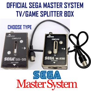 Official Sega Master System MegaDrive RF Switch Splitter Box TV Cable Genuine - Picture 1 of 5