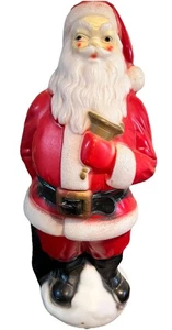 Christmas 20’ Santa Claus Blow Mold Vintage Plastic Light Up Yard Table Top - Picture 1 of 10