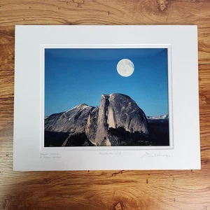 Dan Wosniak Half Dome & Full Moon Yosemite NP signierter Fotodruck Landschaft Kunst - Bild 1 von 7