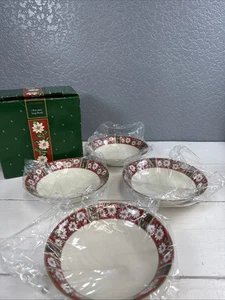 4 pezzi ciotole da zuppa vintage Charlton Hall di Kobe Holiday usate in ottime condizioni - Foto 1 di 9
