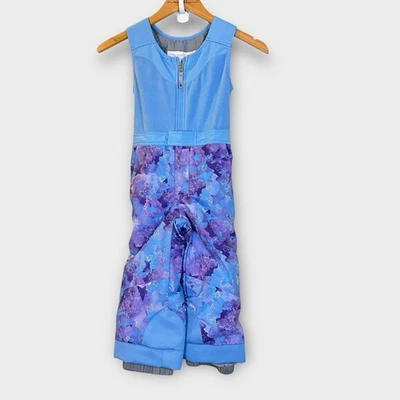 Girls Spyder Snowpants Blue purple Ski Snowboard Size 4 Small To Tall Extendable - Image 1 of 4