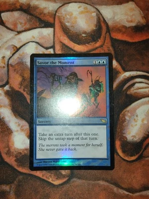 FOIL Savor the Moment SHM MTG Magic the Gathering 1st Edition - Image 1 of 2