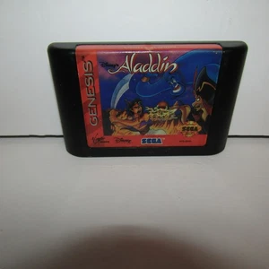 Disney's Aladdin Sega Genesis Disney Videospiel nur Cartridge getestet & funktionsfähig - Bild 1 von 4