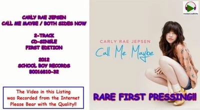 Carly Rae Jepsen Call Me Maybe / Both Sides Now (CD Single,2012) RARE 1st PRESS! Foto 1 de 4