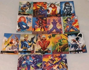 1990’s Marvel Ultra Fleer Cards Lot Of 15 All Women Pre-owned  - Picture 1 of 11