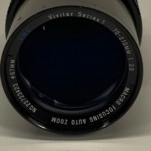 Vivitar Series 1 70-210mm 1:3.5 Macro Focusing Auto Zoom VMC Minolta MC Mount - Picture 1 of 10