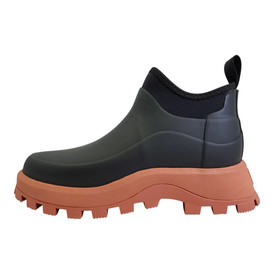 Botas de tornozelo femininas Hunter City Explorer, preto/vermelho Flurry - Imagem 1 de 4