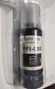 PFI-050 Black Ink Tank Pigment Ink Works for Canon imagePROGRAF TC-20 TC-20M - Picture 1 of 2