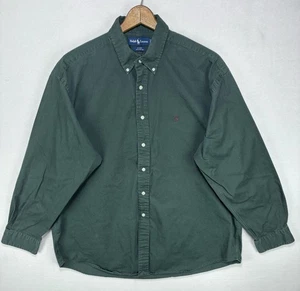Ralph Lauren Blake Button Down Shirt Men’s XL Spruce Green Sleeve Polo Pony - Picture 1 of 9